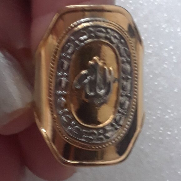 Vintage Gold Ring With Silver Accents - Picture 12 of 12